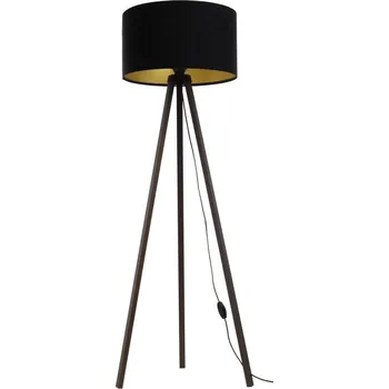 Lampička Stojací lampa STANDART 1xE27/60W/230V černá/hnědá