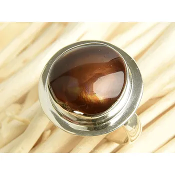 Prsten Ohnivý achát prsten Ag 925/1000 6,6g vel. 56