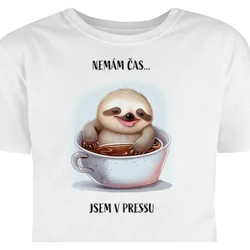 Pánské tričko Hütermann Tričko s potiskem: Nemám čas, jsem v pressu