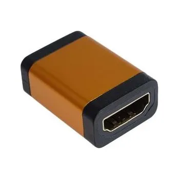 Video kabel PremiumCord Adaptér spojka HDMI A - HDMI A, Female/Female, oranžová