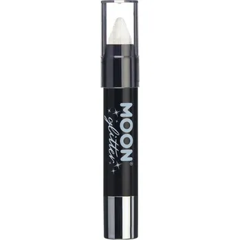 Tužka s glittry na obličej a tělo, bílá