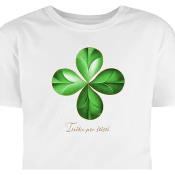 Pánské tričko Hütermann Tričko s potiskem: Čtyřlístek pro štěstí