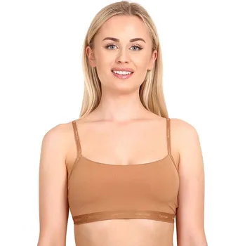 Podprsenka Dámská podprsenka Calvin Klein hnědá (QF6757E-BO8) XS QF6757E-BO8 Možnost vrácení zboží ZDARMA do 120 dnů!