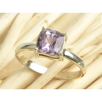 Prsten Ametyst prsten brus čtverec 58 mm