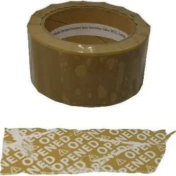 Lepicí páska Bezpečnostní páska bez horního tisku SK72, žlutá, šíře 50 mm, návin 50 m, s přenosem
