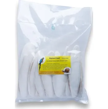 Krmivo pro ptáka Soukal Sépiová kost broušená 15 cm 15 ks