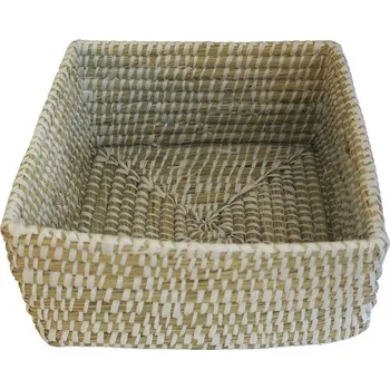 Úložný box Úložný košík z mořské trávy S-5727/1 34 x 17 x 34 cm