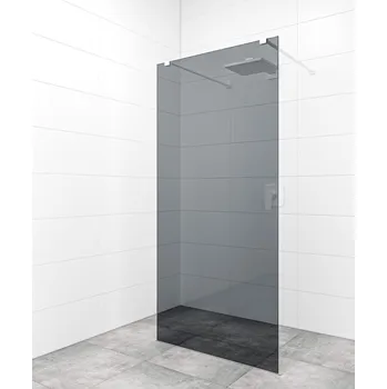 Sprchová zástěna Walk-in 80 cm SAT v barvě profilu bílá SATBWI80KSZAVB