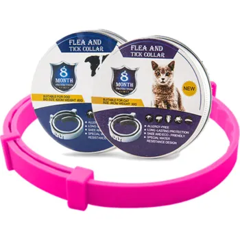 Antiparazitikum pro psa Obojek proti klíšťatům pro psy - růžový