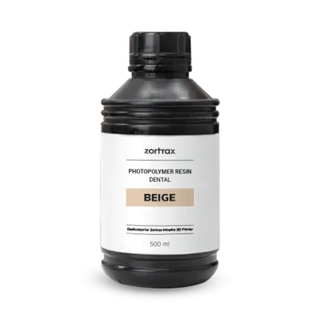 Příslušenství k 3D tiskárně Zortrax UV Resin - Dental - 500ml - Beige