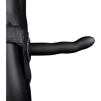 Připínací penis Ouch! Curved Hollow Strap-on 8" 20cm Black