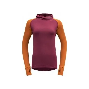 Dámská mikina Devold Expedition Merino 235 Hoodie Wmn beetroot/flame M; Červená triko + DÁREK DLE VÝBĚRU!