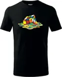 Dětské tričko Rubikova kostka černé 146…