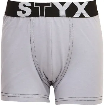 Dětské boxerky Styx sportovní guma světle šedé (GJ1067) 12-14 let Možnost vrácení zboží ZDARMA do 120 dnů!