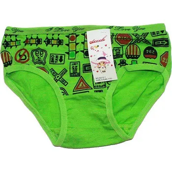 Dívčí spodní kalhotky s potiskem 6212 zelená