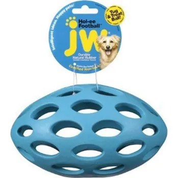 Hračka pro psa Míč rugby děrovaný JW PET Hol-ee Football Mini 9x5cm (MIX BAREV)