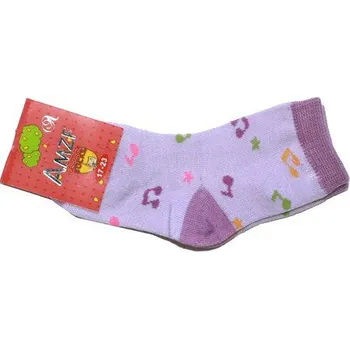 Dívčí ponožky bavlněné fialové