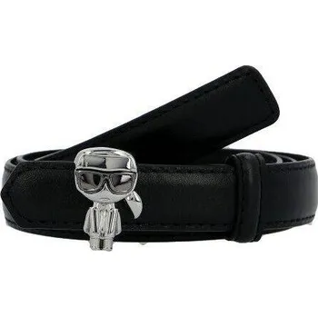 Opasek Karl Lagerfeld Kůžoný opasek K/Ikonik 3d | Barva:černý | Velikost:S