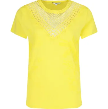 Dámské oblečení Desigual Halenka TROPIC THOUGHTS | Barva:žlutý | Velikost:S