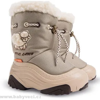 Chlapecká obuv Dětské sněhule lamb Demar béžové > 28-29