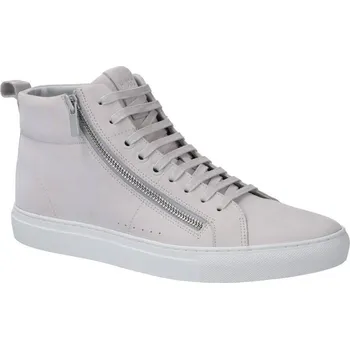 Pánské tenisky HUGO Kůžoné plátěné tenisky Futurism_Hito | Barva:šedý | Velikost:41