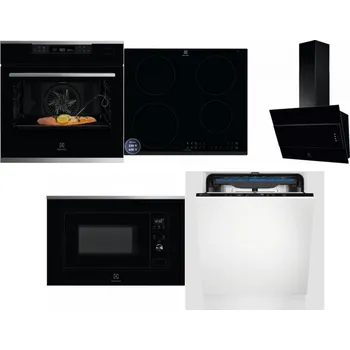 Set domácích spotřebičů ELECTROLUX KOBCS31X + ELECTROLUX LIR60433B + ELECTROLUX LFV316K + ELECTROLUX LMS2203EMX + ELECTROLUX EES48200L