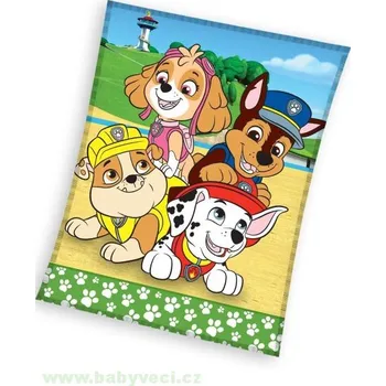 Dětská deka Deka velká tlapková patrola paw patrol gang > varianta paw patrol