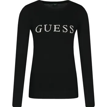 Dámský svetr GUESS JEANS Svetr zoe | Barva:černý | Velikost:XS