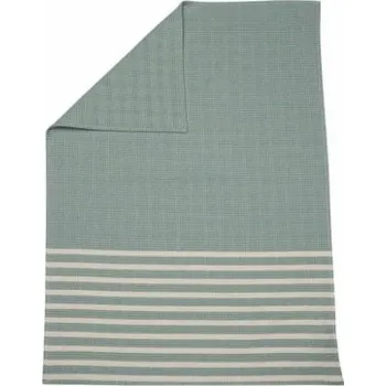 Dětská deka David Fussenegger Mare Kids dětská deka Honeycomb with Stripes 70 x 90 cm - Light Green