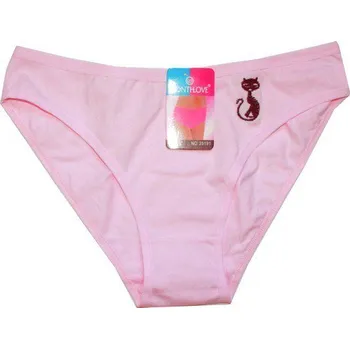 Dámské kalhoty Dámské kalhotky bokové KOČIČKA 25191 růžové