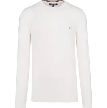 Pánské tričko Tommy Hilfiger Tričko s dlouhým rukávem STRETCH LON | Barva:krémová | Velikost:XXL