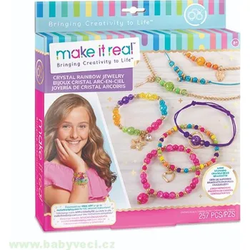 Dětské navlékací korálky Výroba náramků duhových > varianta duha