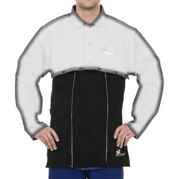 Pracovní zástěra WELDAS Zástěra Arc Knight® pro připínání k ochraně ramen, s černým zesílením hovězí štípenky