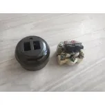 SEZ Starý bakelitový vypínač spínač na omítku otočný spínací Varianta: C1 31005 č.5