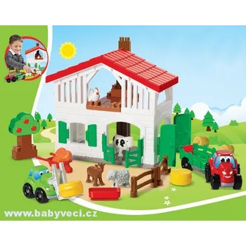 ostatní stavebnice Stavebnice farma Abrick patrová s traktorem a zvířátky