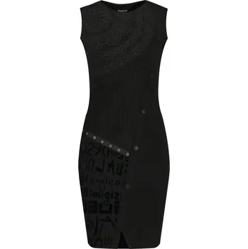 Dámské šaty Desigual Šaty new hyork | Barva:černý | Velikost:XS