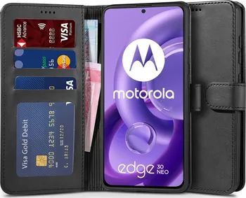 Pouzdro na mobilní telefon Tech Protect Wallet pro Motorola Edge 30 Neo černé