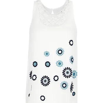 Dámské tričko Desigual Top TEBAS | Barva:bílý | Velikost:XS