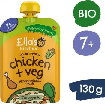 Ella´s Kitchen Kuřátko s Kukuřičnou Kaší 130 g