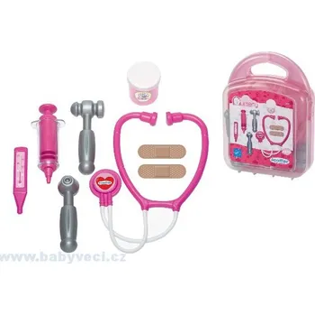 hrací stolek Dětský lékařský kufřík pro panenky Écoiffier > varianta růžový kufřík