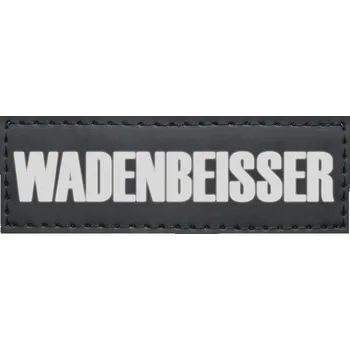 Postroj pro psa Nobby vyměnitelný nápis WADENBEISSER na postroj Seguro 3x9cm 2ks