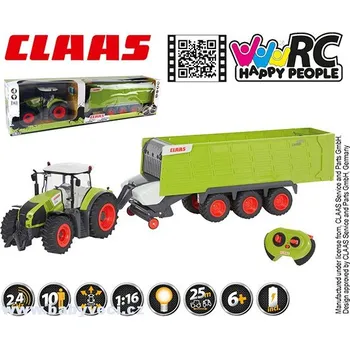 RC model auta RC traktor s přívěsem Claas Axion + Claas Cargos