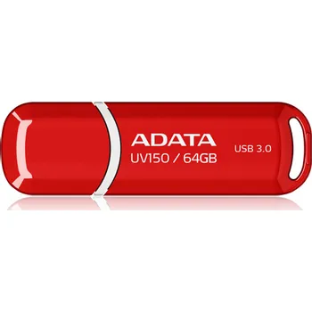 USB flash disk ADATA UV150 64 GB červený (AUV150-64G-RRD)
