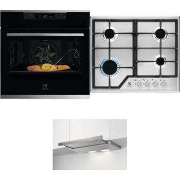 Set domácích spotřebičů ELECTROLUX KOBCS31X + ELECTROLUX KGS6426SX + ELECTROLUX LFP326S