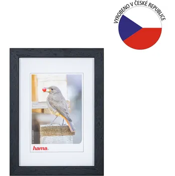 Rám na obraz Hama rámeček dřevěný STOCKHOLM, černá, 13x18 cm