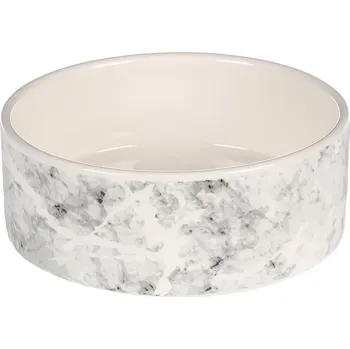 Miska pro psa Keramická miska FLAMINGO Marmi světle šedá 12cm (350ml)