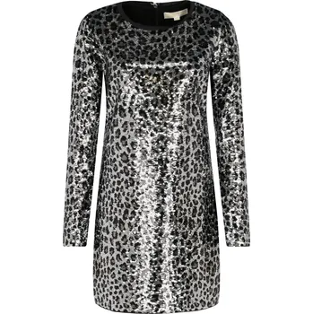 Dámské oblečení Michael Kors Šaty ELVCHEETAH | Barva:grafitově šedý | Velikost:XS