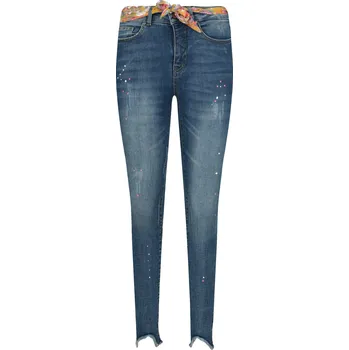 Dámská móda Desigual Džíny RAINBOW | Barva:modrý | Velikost:26