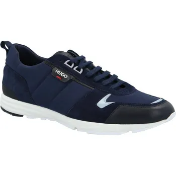 Pánské tenisky HUGO Kůžoné tenisky HYBRID RUNN NYLT | Barva:tmavě modrá | Velikost:41