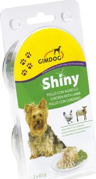 Krmivo pro psa GimDog Shiny Dog konzerva kuře + jehně 2 x 85 g